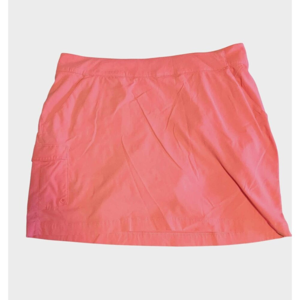 Columbia PFG Skort Stretch Pockets Pink Tennis Golf Pickleball Womens 10
